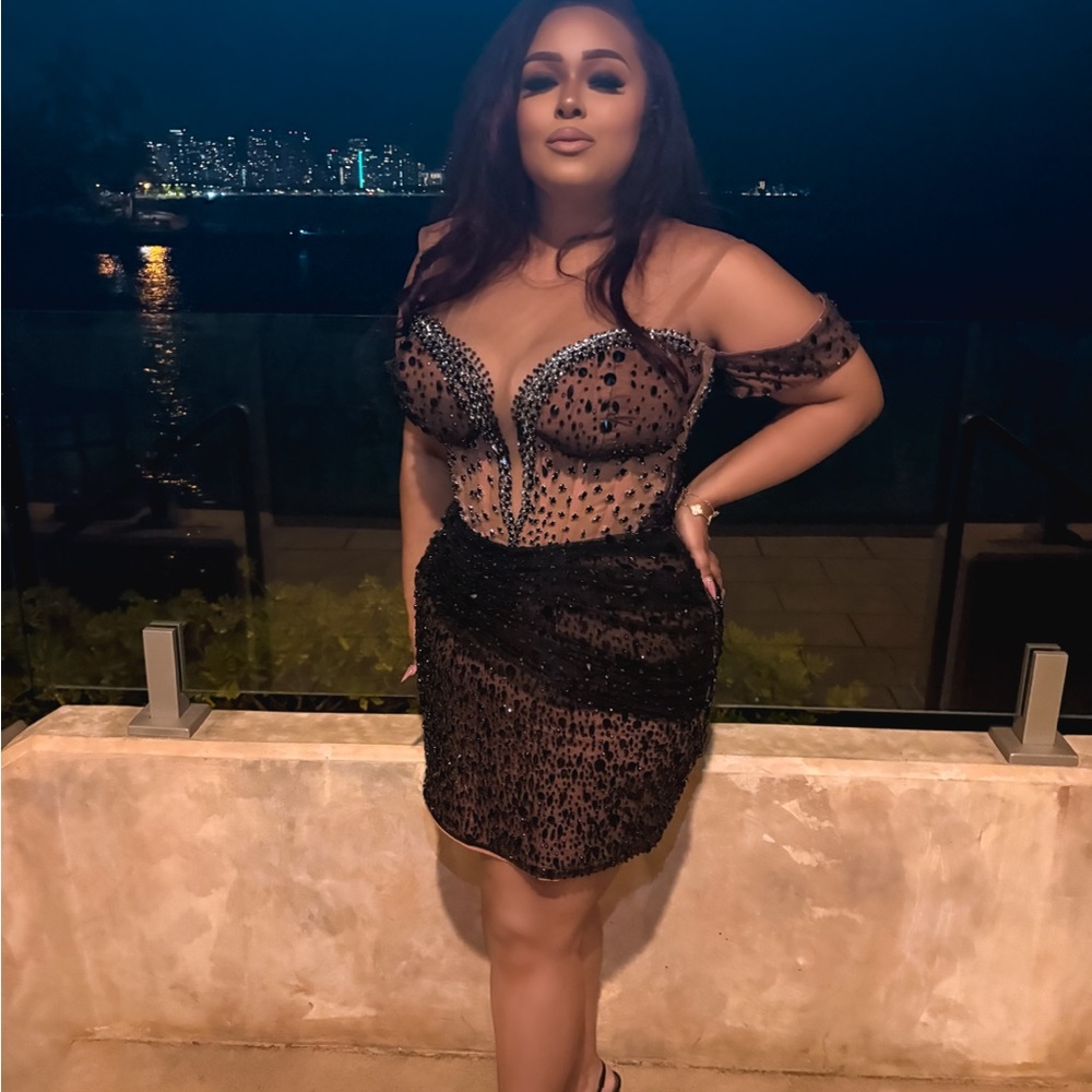 Elegant Black Mini Dress